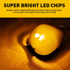 Smoke LED Cab Roof Lights Marker Amber/White For Ford F-250 F-350 Super Duty EOA 6B93BC-57