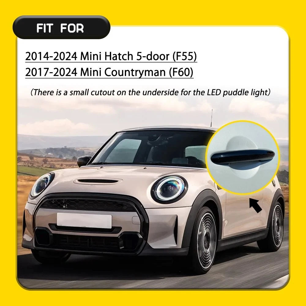 4PC For 2014-2024 Mini Hatch 5-door (F55) Door Handle Cover Trim Overlay Cap EOA 6B93BC-57
