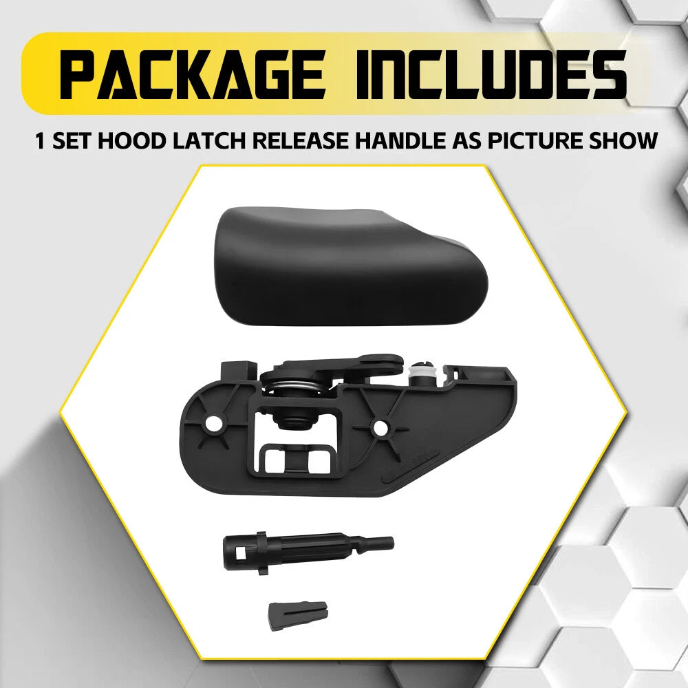 Hood Latch Release Cable Handle LHD for 2006-2014 Audi TT TTRS Coupe/Roadster EA 6B93BC-57