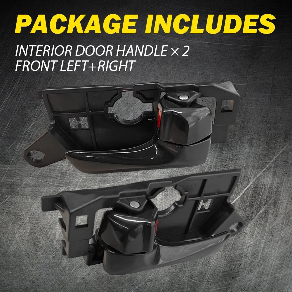 Interior Door Handle For 2008-2010 Hyundai Sonata Front Left & Right Gloss Black 6B93BC-57