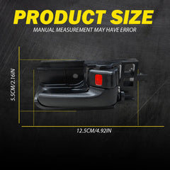 Door Handle Set of 4 For 2003-2008 Toyota Corolla Front Rear Black Plastic EOA 6B93BC-57