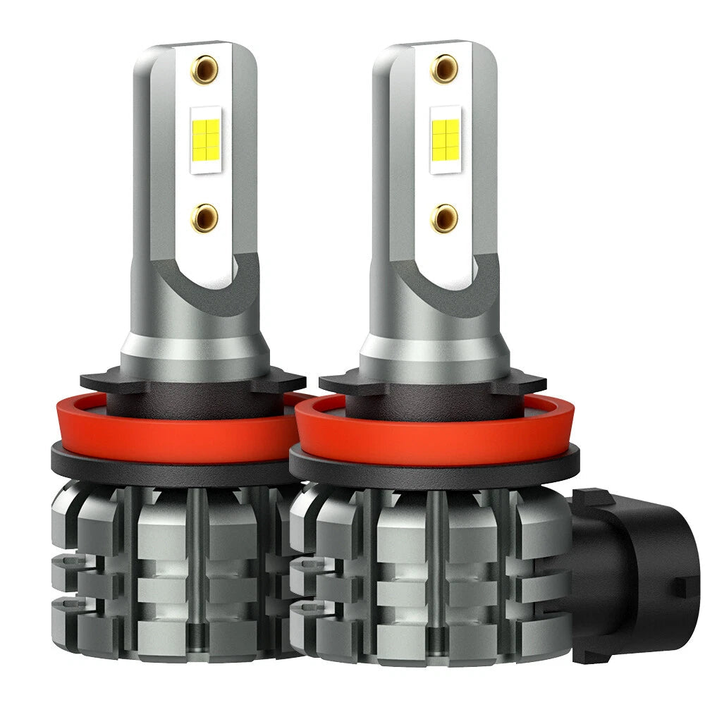 2X AUXITO H11 H16 H8 LED Fog Driving Light 6000K Super Bright Bulb DRL White L3A AUXITO