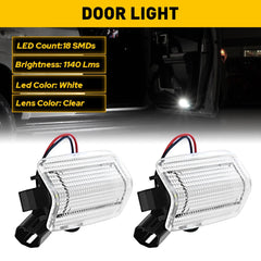 Pair LED Door Courtesy Light For Toyota Avalon Mirai Sienna Venza 4Runner Camry 6B93BC-57