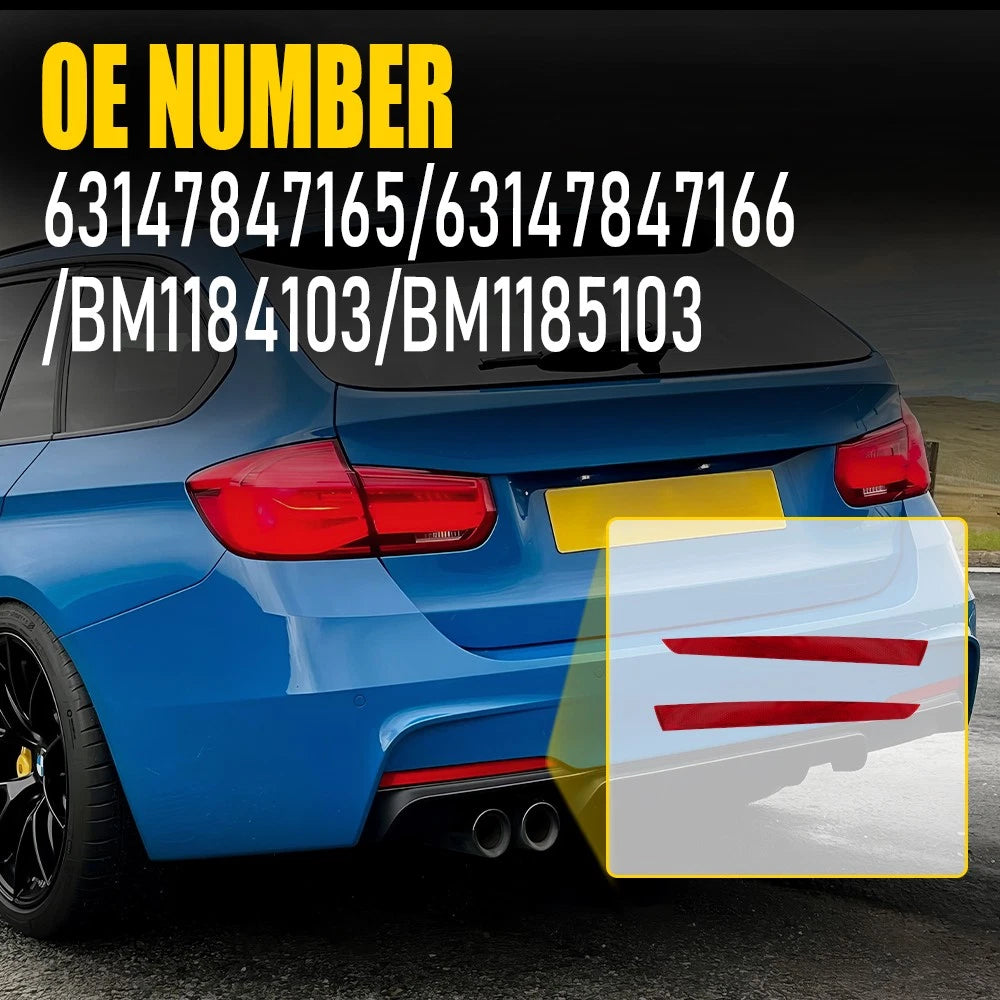 2pcs Bumper Rear Lamp Reflector Light For 2012-17 BMW F30 M F31 Sport 330i 335i 6B93BC-57