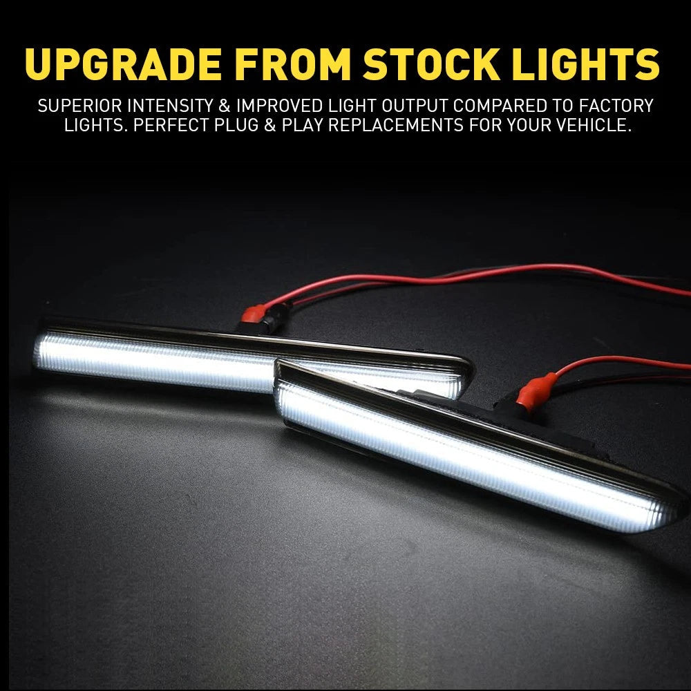 White LED Front Rear Side Fender Marker Lights For 2004-2008 Acura TL Base Smoke 6B93BC-57