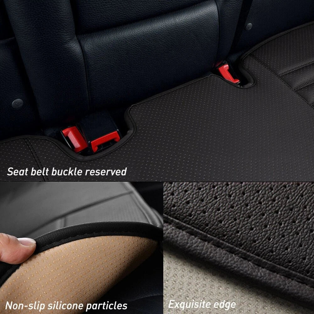 Car Seat Cover Auto Chair Cushion Pad Mat PU Leather Protector Breathable US EOA 6B93BC-57