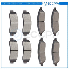 Front Rear Ceramic Brake Pads For 2005 2006 2007 Ford F-250 F-350 Super Duty 6B93BC-57