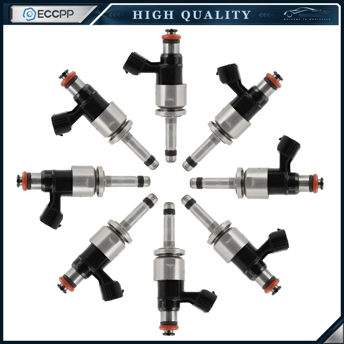 8pcs Fuel Injectors For Ford F-150 2021-2025 Mustang 2024-2025 5.0L ML3Z9F593D 6B93BC-57