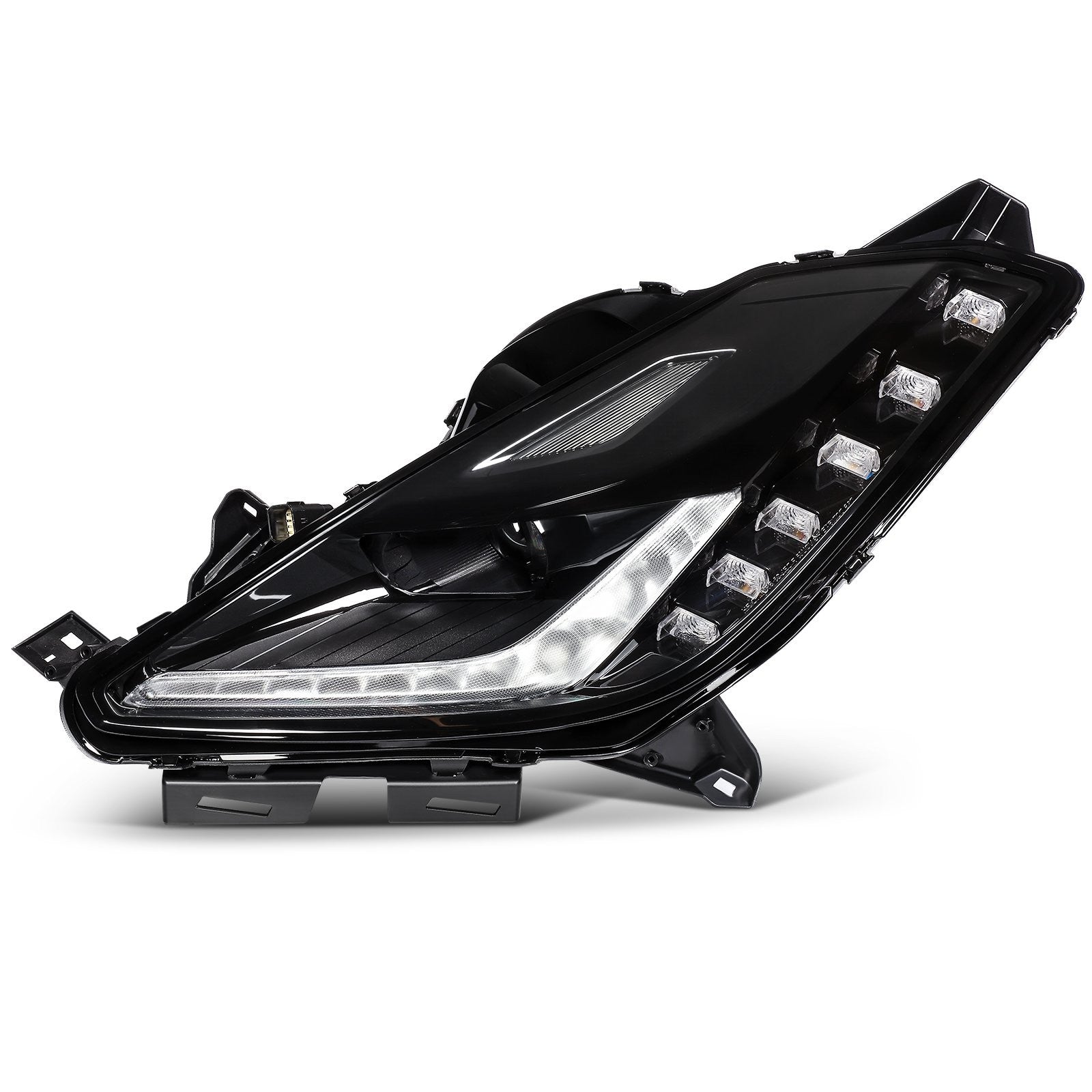 Pair Full LED Headlights Assembly For 2014-2019 Chevrolet Corvette 6.2L Black KOEEP