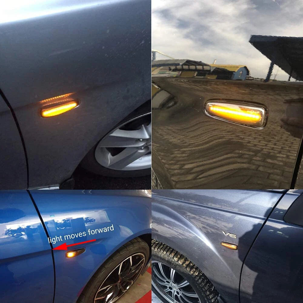 For 2008-17 Mitsubishi Lancer Sequential LED Side Marker Light Super Bright USEA 6B93BC-57