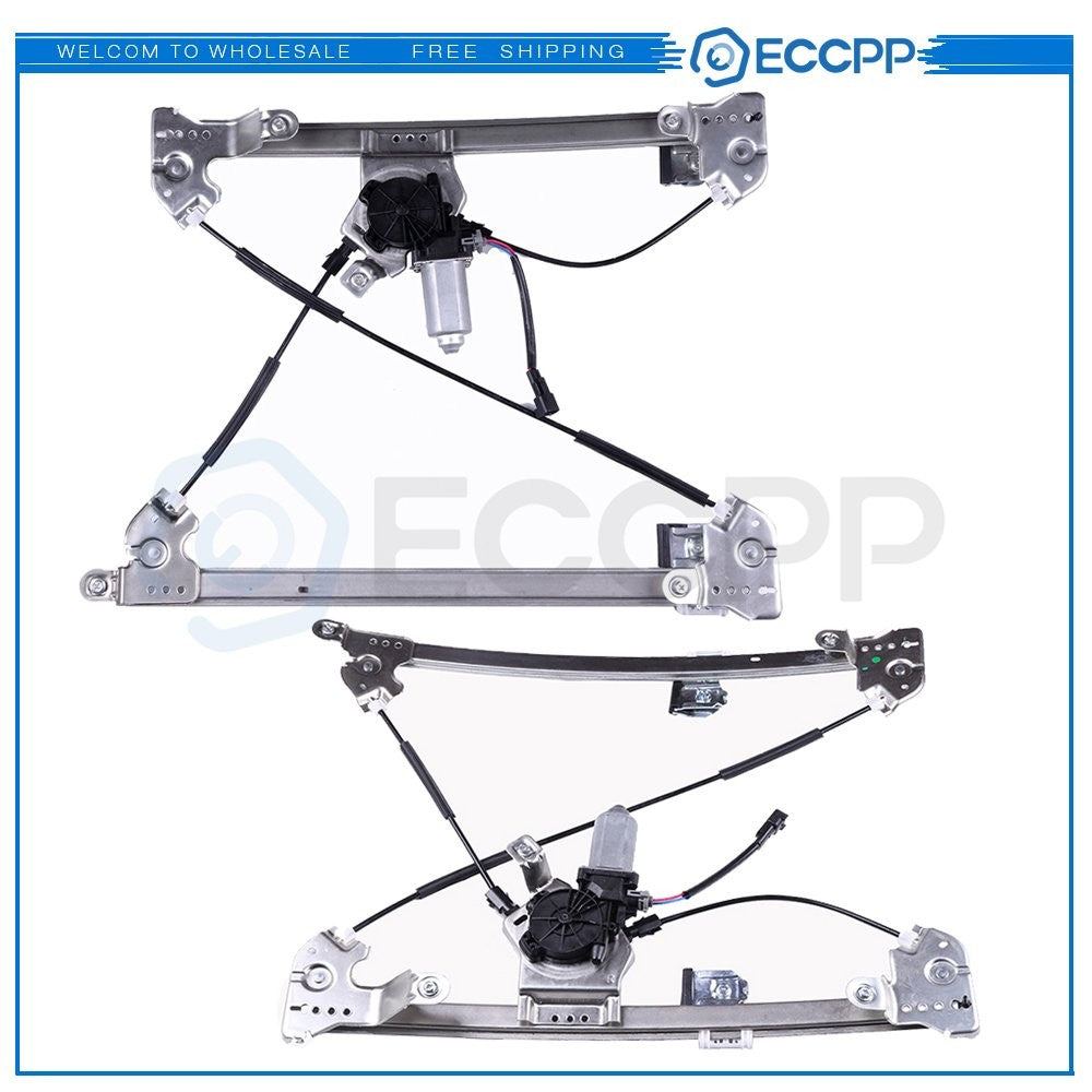 For 2006-2008 Lincoln Mark LT Front LH RH Power Window Regulator With Motor 6B93BC-57