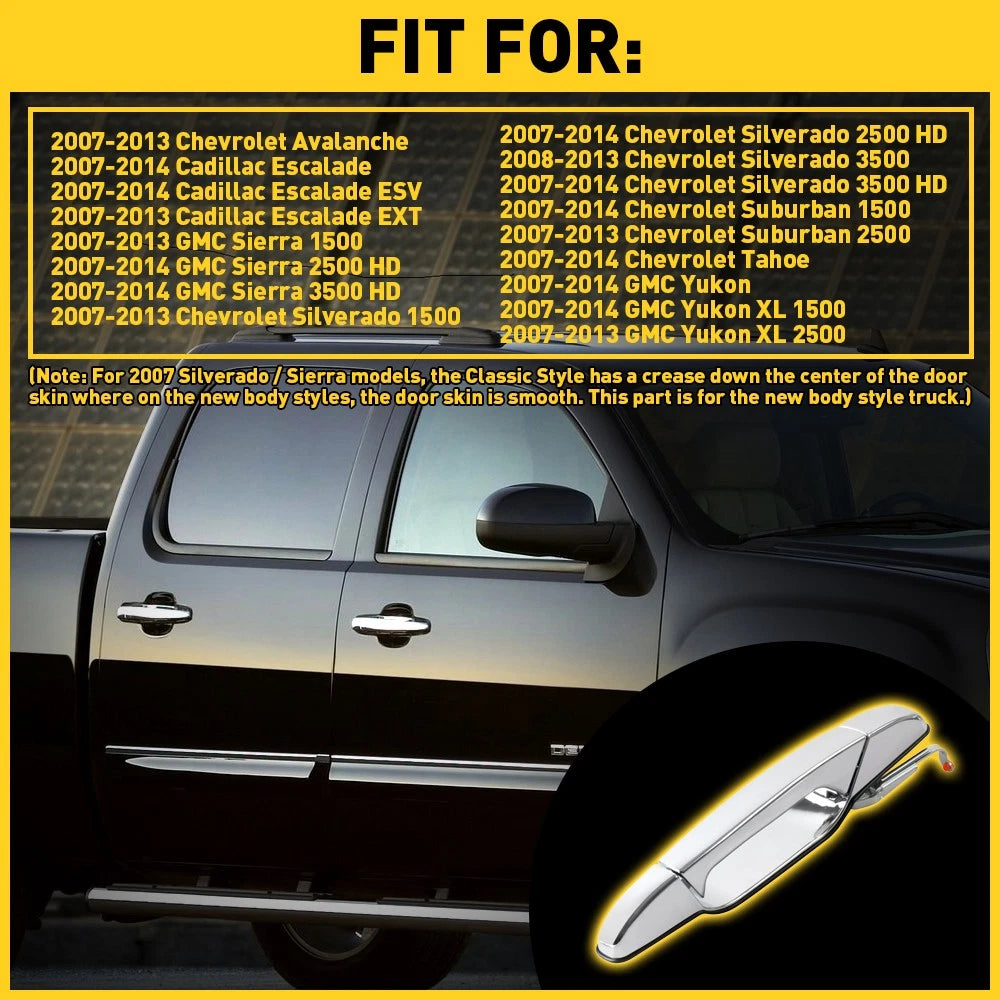 Exterior Door Handle Rear Right Side For 2007-2014 Yukon GMC Sierra Chavy Tahoe 6B93BC-57