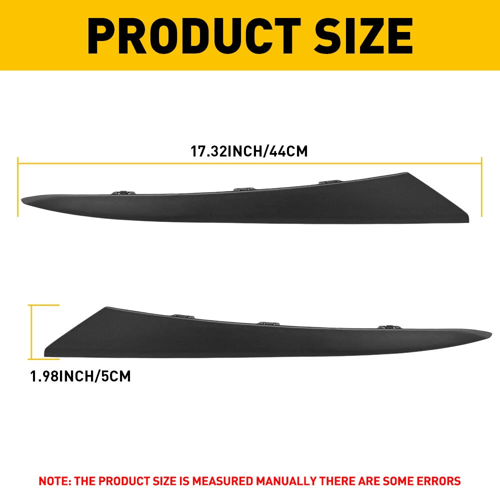 Headlight Molding Trim Lower Filler Pair LH RH For 2022-2024 Honda Civic 4DR EOA 6B93BC-57