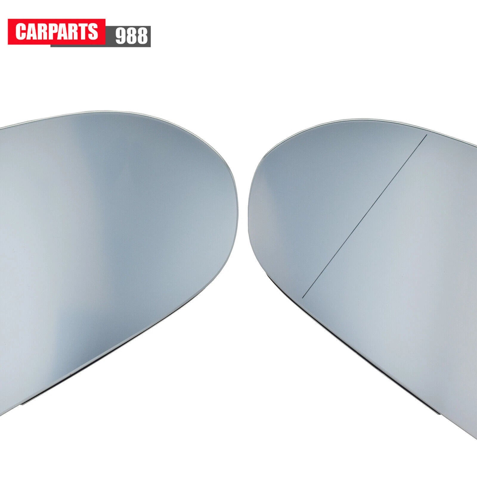 Pair Left Right Rearview Mirror Glass Heated For Audi A6 C7 C7.5 S6 4G 2012-2018 6B93BC-57