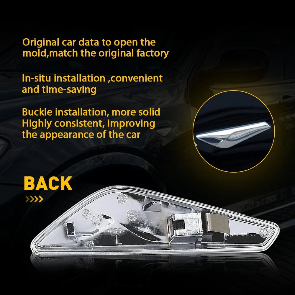 Front Left Fender Side Marker Finisher for BMW X3 X4 F25 F26 15-17 #51117338569 6B93BC-57