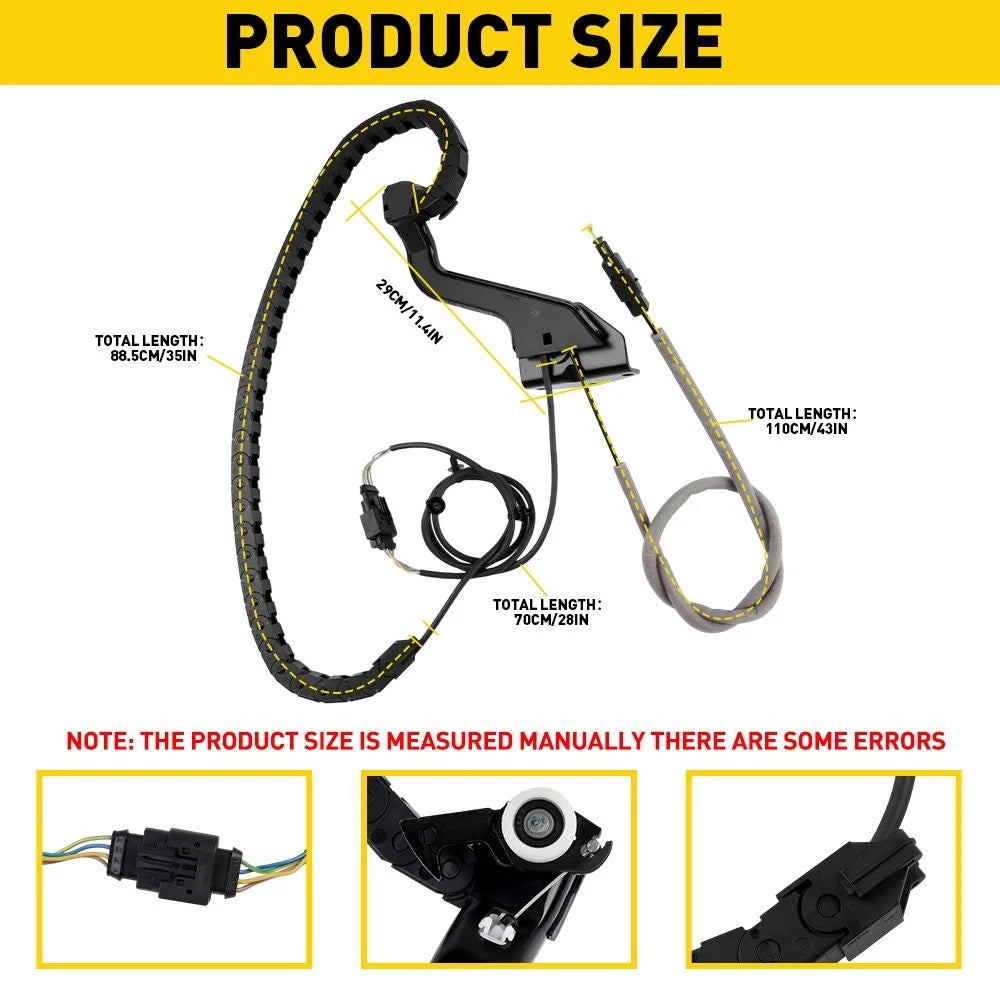 For Mercedes-Benz All Sprinter Models 2006-2017 Sliding Door Cable-Right Side EA 6B93BC-57