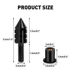 Black M5 Aluminum Spike Motorcycle Fairing Windscreen Bolt Kit Clips Nuts Screw 6B93BC-57