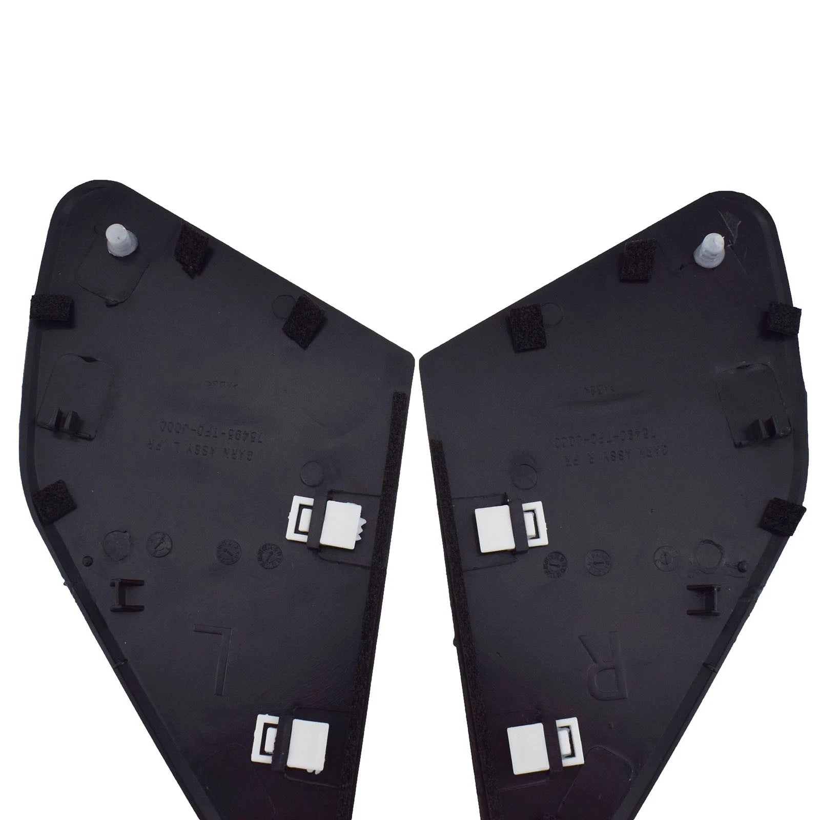 Pair Front Door Garnish Window Glass Plate Cover Trim For Honda Fit 2009-2013 6B93BC-57