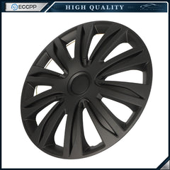 ECCPP 4 Pcs Wheel Covers Kit Black For R17 Tire Snap On Wheel Hub Caps 17 inch ECCPP