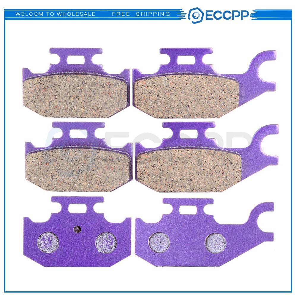 3 Pair Brake Pads For Bombardier 4X4 Quest 500 4X4 Quest 650 02-04 Carbon Fiber 6B93BC-57