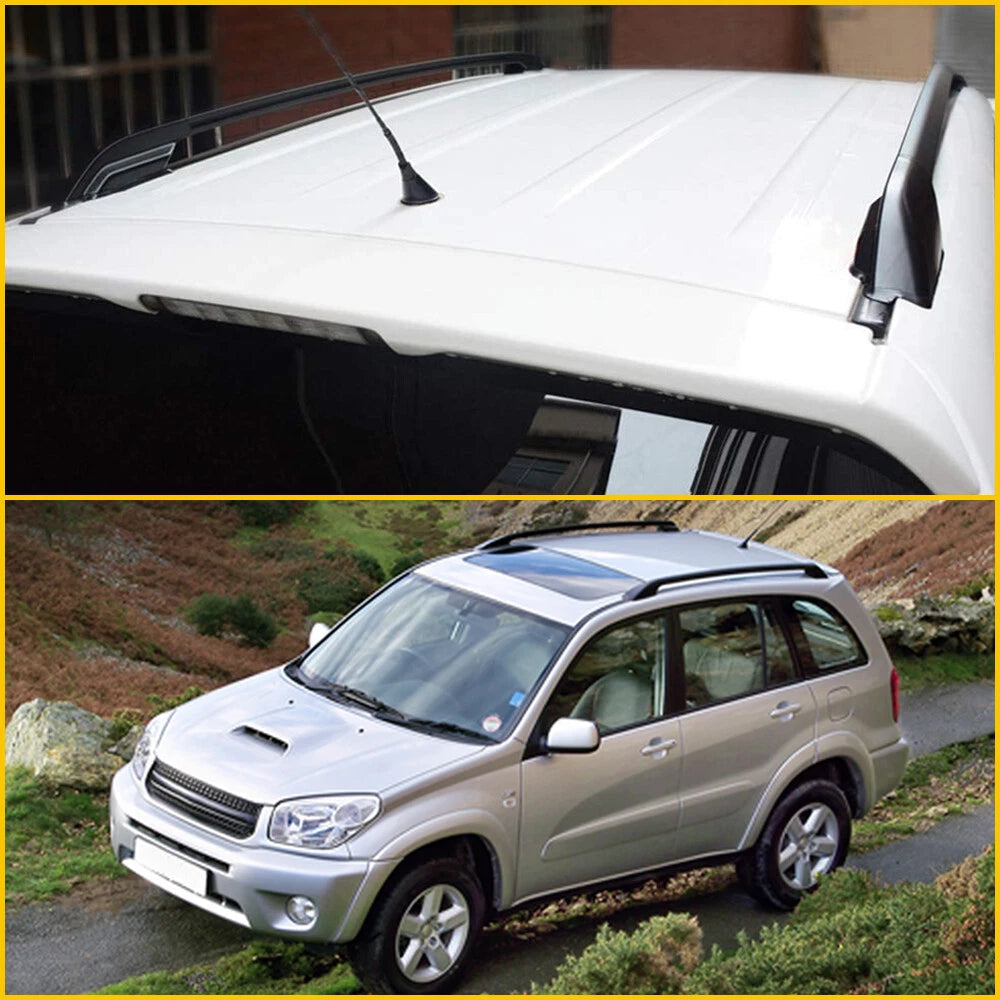 for Toyota RAV4 2001-2005 5-Door Black Top Roof Rack End Cover Shell Replace 4pc 6B93BC-57