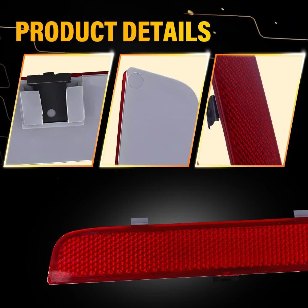 2X For Land Rover Range Rover L322 2003-2012 Red Bumper Rear Reflector Trim EOA 6B93BC-57