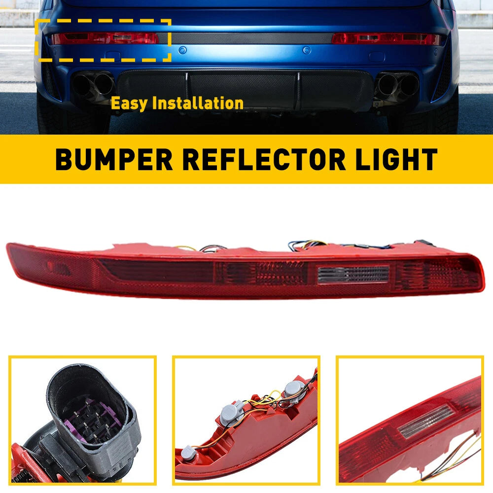 For Q7 Audi 2006-2015 Lower Tail Stop Left Lamp Driver Side Rear Bumper LIGHT LH 6B93BC-57