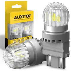 AUXITO 3157 3156 LED Reverse Backup Light Bulbs 6000K White Super Bright 2US6T A 6B93BC-57