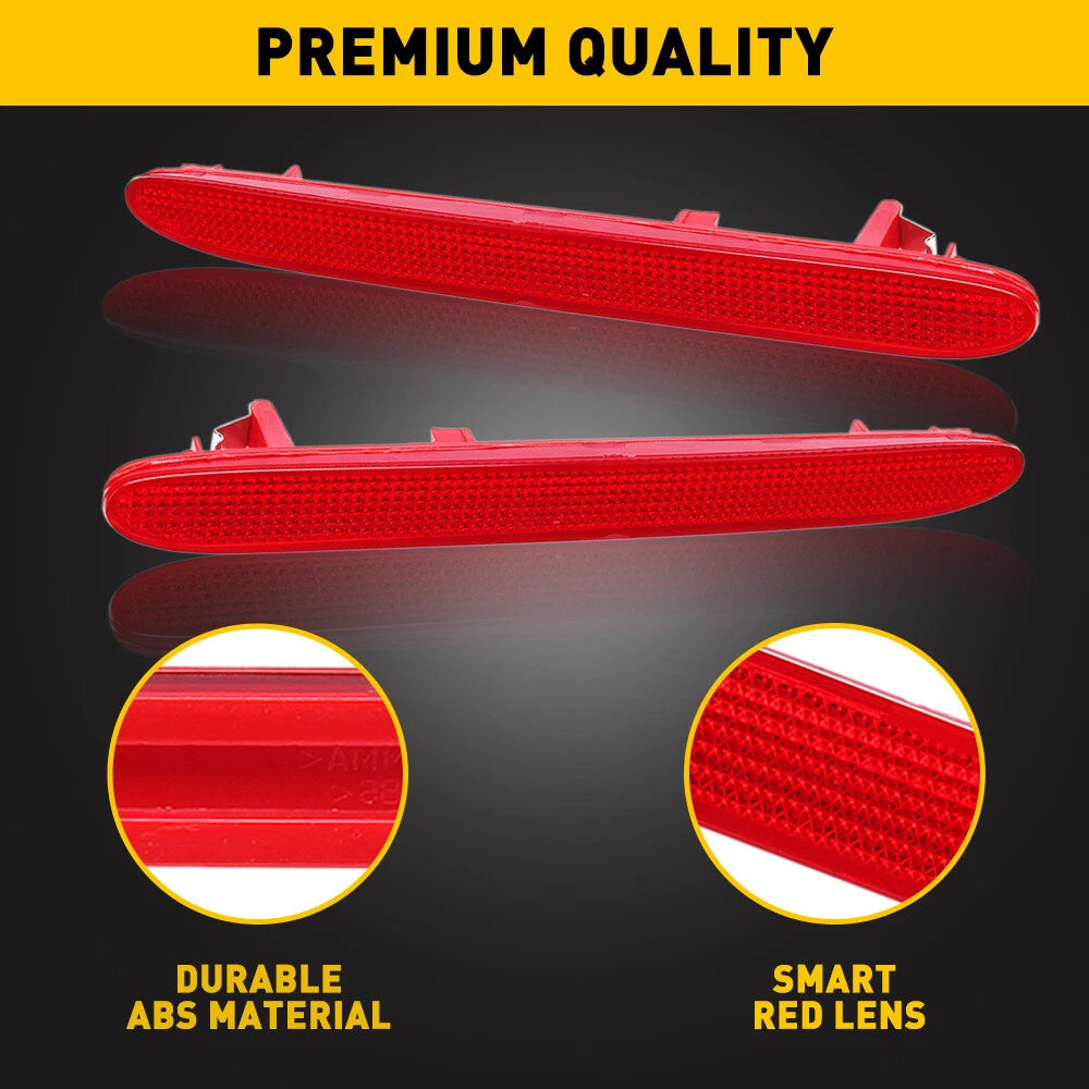 Pair Rear Bumper Reflector Light For Honda CRV 2005-2006 Odyssey Element TSX AAA 6B93BC-57