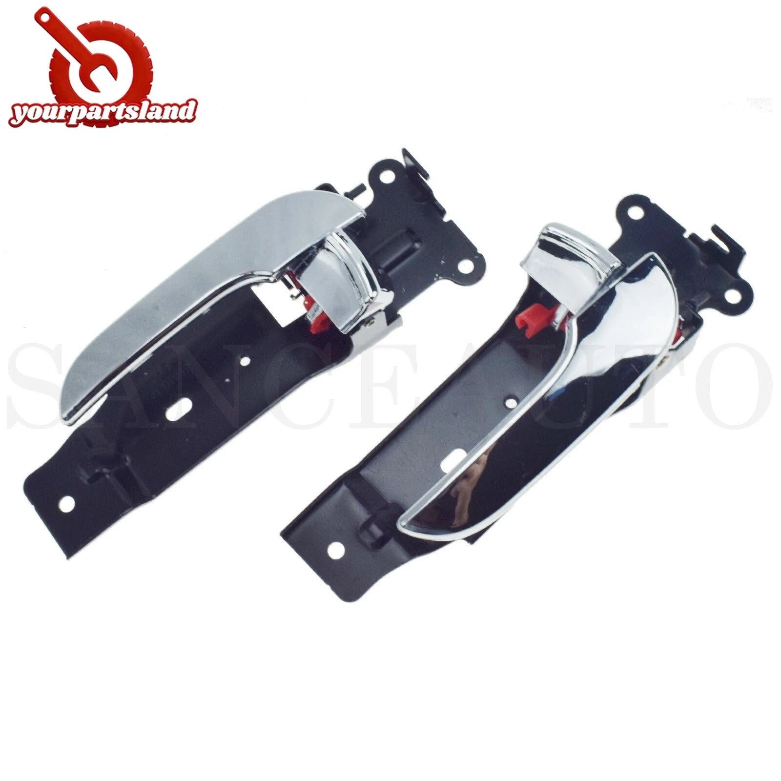 Front Left / Right Inside Door Handle Chrome For Kia Sedona 2002 2003 2004 2005 6B93BC-57