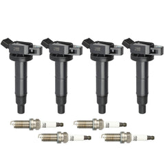 4x Ignition Coils & Spark Plugs for Toyota Camry Highlander Scion tC L4 2.0/2.4L 6B93BC-57