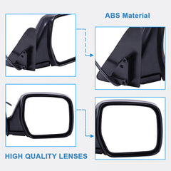 Passenger Side Mirror For 96-98 Toyota Land Cruiser Lexus LX450 Black 6B93BC-57