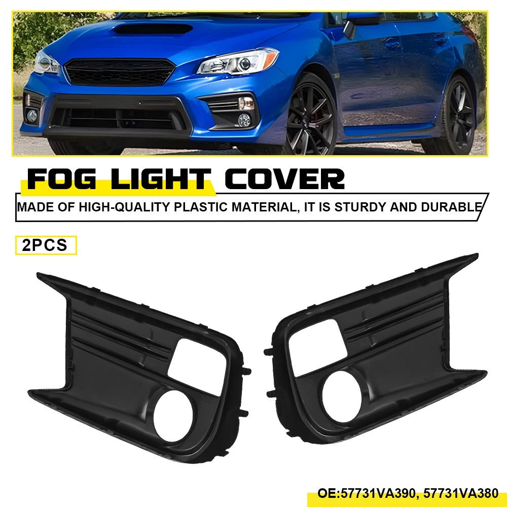 2X Front Bumper Fog Light Cover Left & Right Fits Subaru WRX/WRX STI 2018-2021 A 6B93BC-57