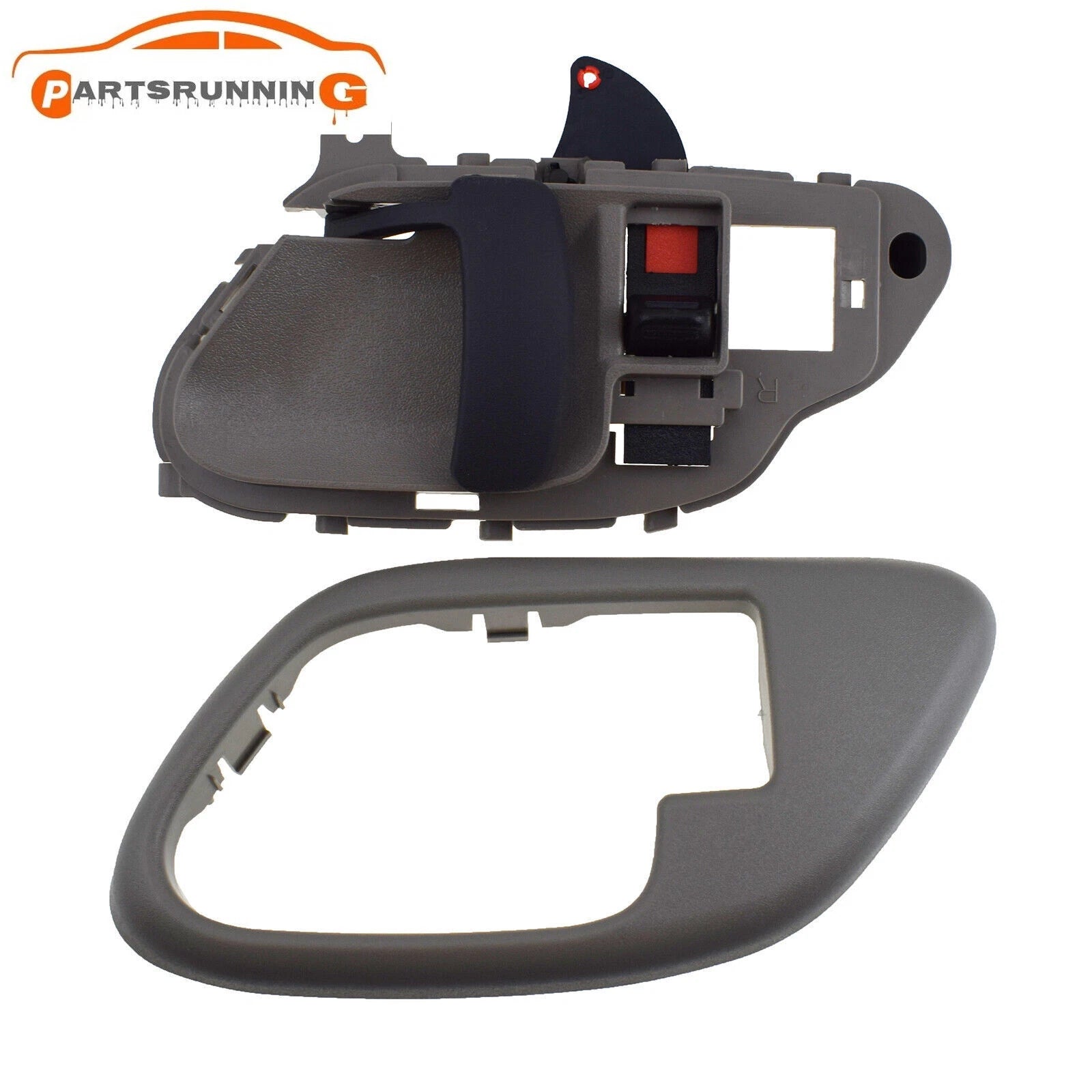 Interior Front Right Side Door Handle w/Bezel Trim For 1995-1999 Chevy GMC Truck 6B93BC-57