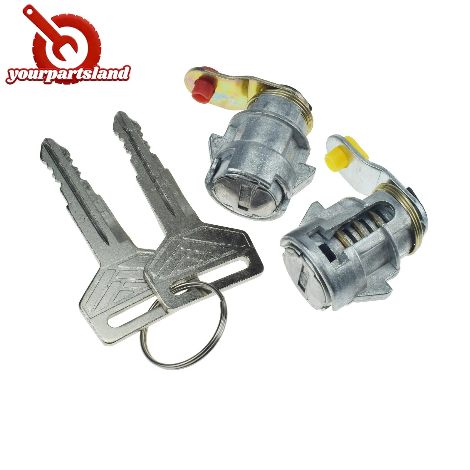 LH RH Door Lock Set with Keys for Toyota Corolla Geo Prizm 1988-1992 69052-12210 6B93BC-57