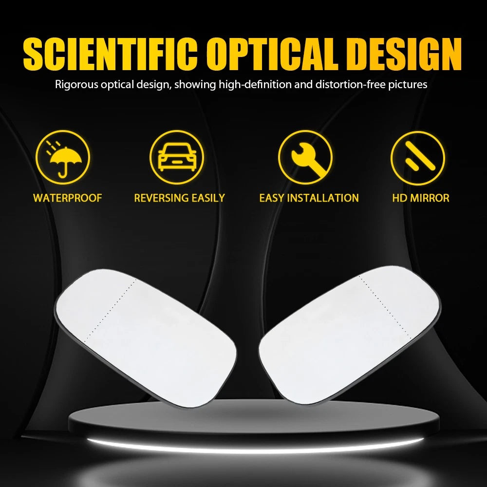 2x Heated Mirror Glass Left Right Side For Volvo C30 C70 S40 S60 V50 V70 07-11 A 6B93BC-57