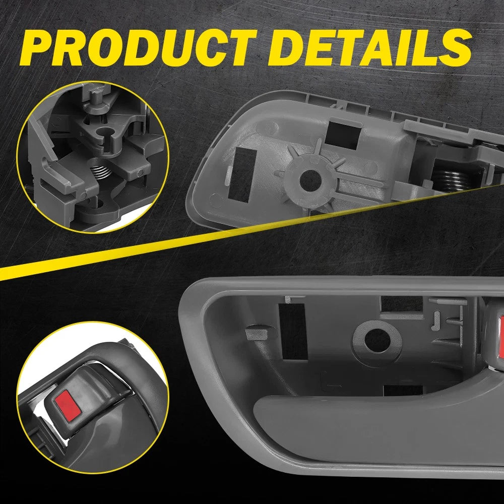 Interior Door Handle For 02-06 Toyota Camry Front or Rear Right Gray TO1353124 A 6B93BC-57
