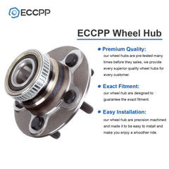 2Pcs Wheel Hub Bearings Rear For Dodge Neon Chrysler PT Cruiser Plymouth W/ ABS 6B93BC-57