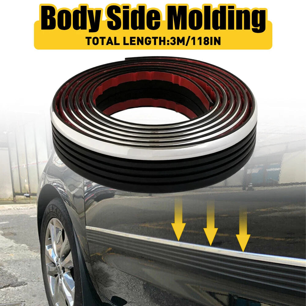 Side Body Trim Molding Decor for 1988-1998 Chevy GMC SUV Suburban Pickup Truck A 6B93BC-57