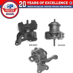 Motor & Trans Mount Set for 1997 - 2002 Mazda Millenia 2.5L 3PCS Replaces A6447 6B93BC-57