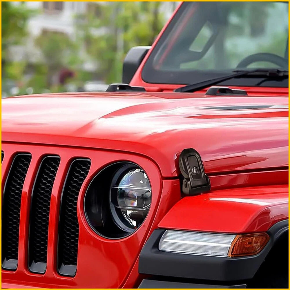 Hood Lock Latches Kit for Catch Jeep Wrangler JL Gladiator JT 2018-2024 With Key 6B93BC-57