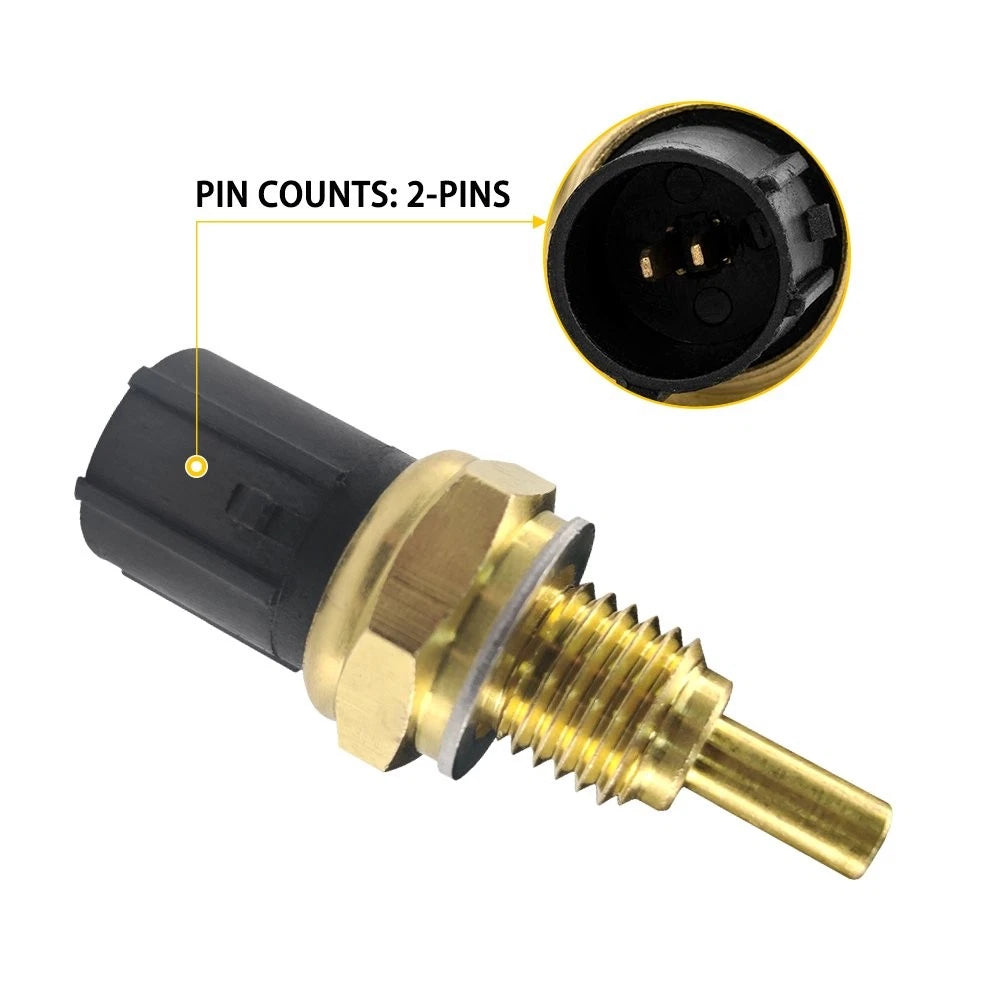 Set of 2 Cooling Fan Switch Coolant Temp Sensor Fit For Honda Accord CR-V Civic 6B93BC-57