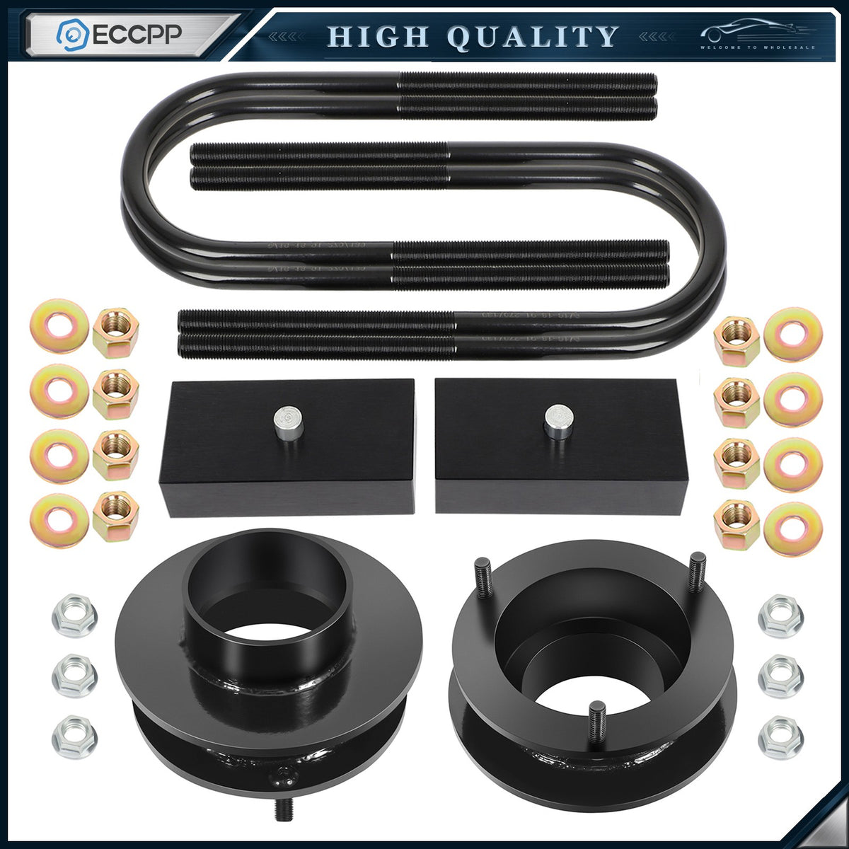 2" Front & 1.5" Rear Lift Kit For 2003-2013 Dodge Ram 2500 4WD (4" Rear Axle)