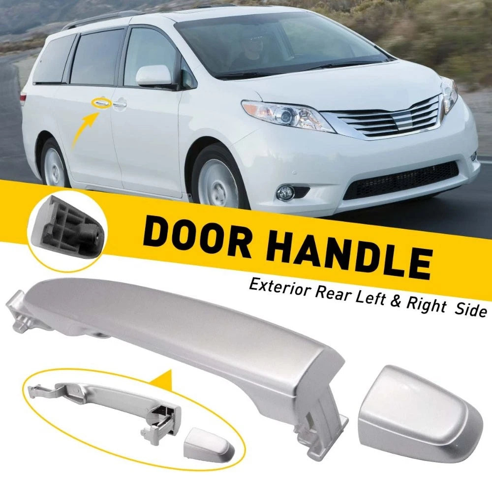 For Toyota 2004-10 Sienna Silver Pearl Rear L/R Outside Door Handle w/O Keyhole 6B93BC-57