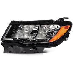 Driver Side Headlight Assembly For 2017-2021 Jeep Compass Black Housing 6B93BC-57