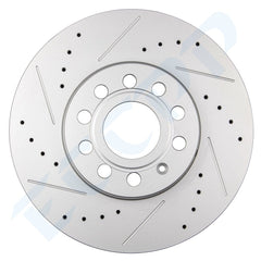 Front Rear Discs Brake Rotors For Volkswagen 2005-2010 Jetta 2007-2009 Rabbit 6B93BC-57