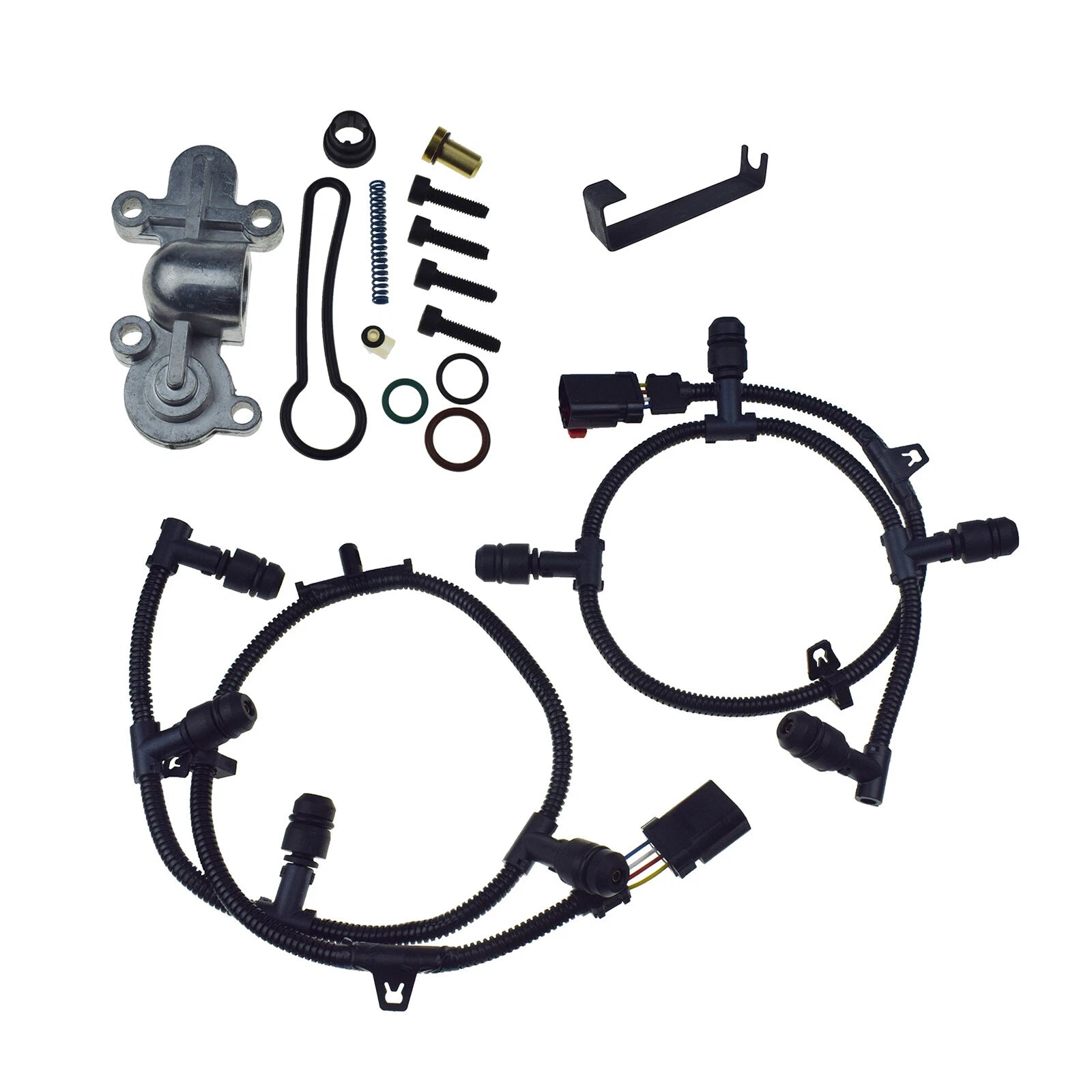 Glow Plug Wire Harnesses + Fuel Pressure Regulator For Ford 6.0L Powerstroke 6B93BC-57