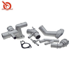 6PCS Aluminum Coolant Flange Upgrade Kit For VW Golf MK4 Jetta GTI 1.8T 2000-05 6B93BC-57