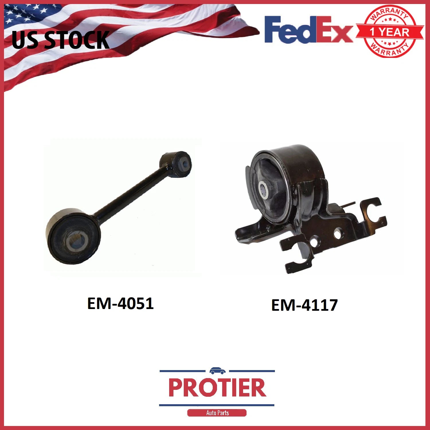 Engine Motor & Trans Mount Set for 2012 Ford Escape 2.5L Hybrid 6B93BC-57