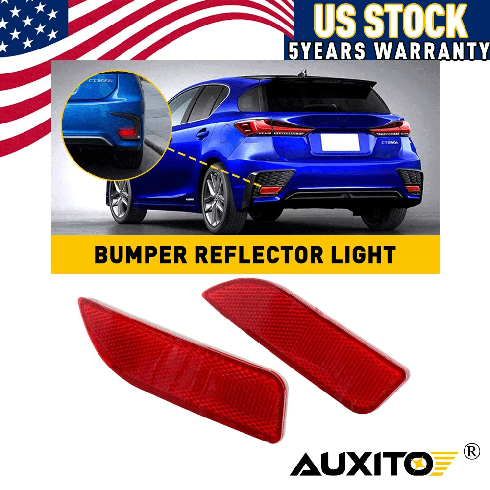Red Rear Bumper Reflector LED Brake Tail Light For Toyota Corolla 2011 2012-2013 6B93BC-57
